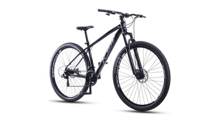 Bicicleta Bike Aro 29 Ksw Xlt100 21 Velocidades Marcha Aero Alumínio Freio a disco Suspensão Mtb