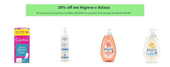 🏷 20% OFF em Higiene e Beleza