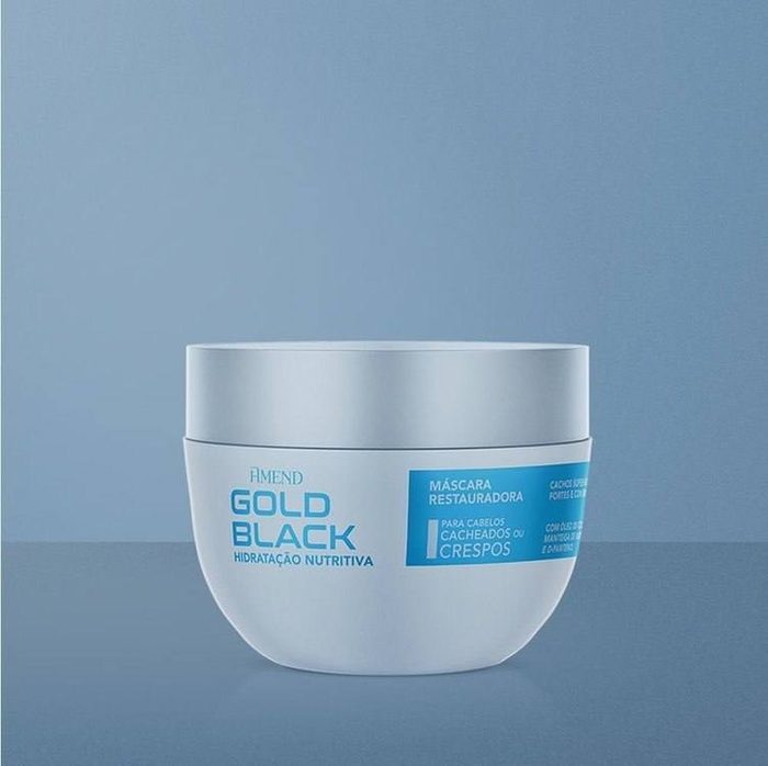 máscara capilar amend gold black hidratação nutritiva 250g