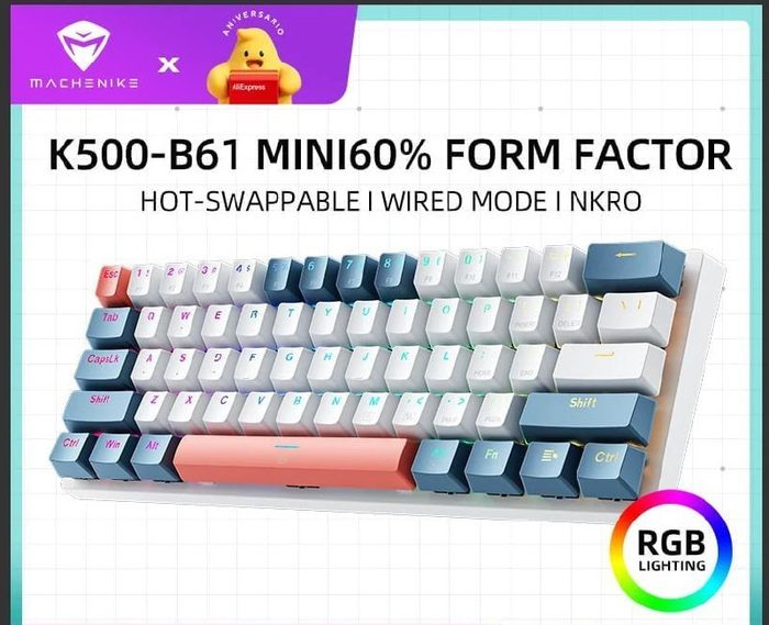 teclado mecanico machenike k500-b61