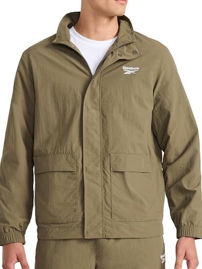 roupas reebok ri utility woven jacket masculino