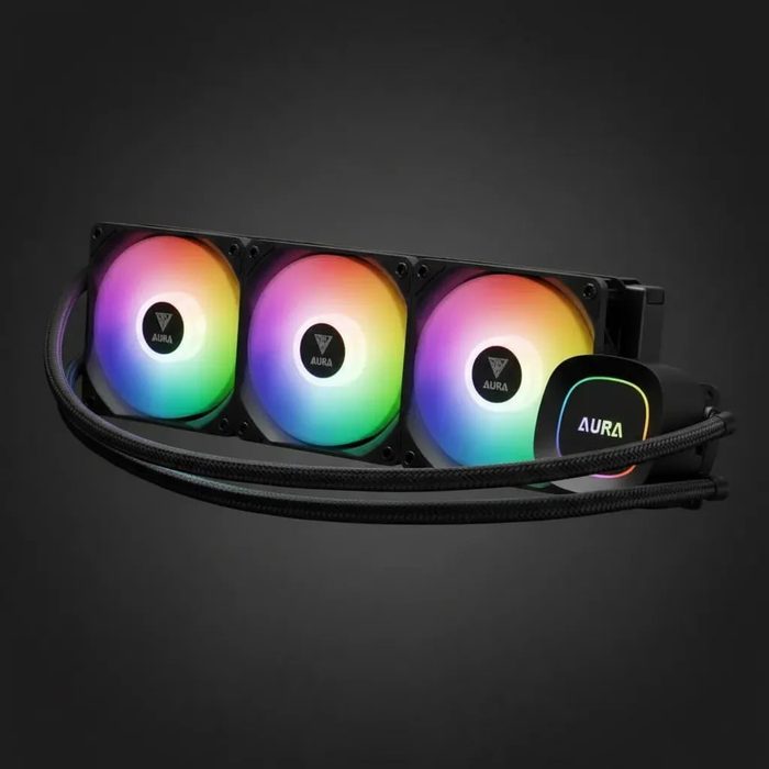 water cooler gamdias aura gl360 lite preto argb