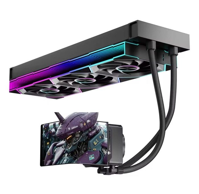 Water Cooler Jungle Leopard Chill Arc 360 6,67 Polegadas Curva Amoled Tela Magnética, Preto e Branco