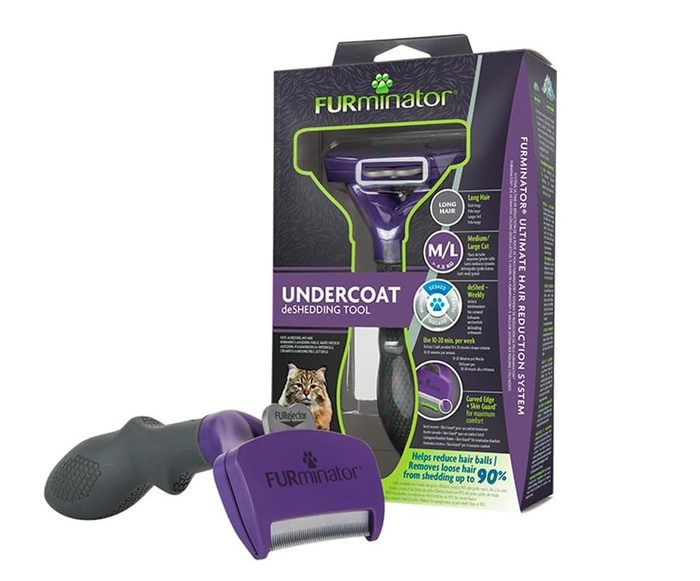 Furminator Id Gato Pelo Longo Md/Gd