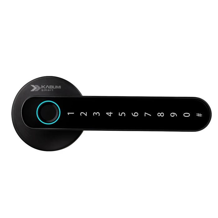 Fechadura Digital KABUM! smart Slim, Preta, Biometria, Controle via app, Senha numérica - KSFD100PT