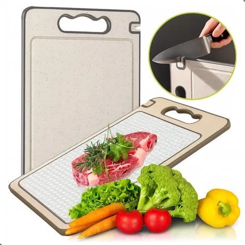 tábua de corte relimax higiênica inox antiderrapante canaleta afiador