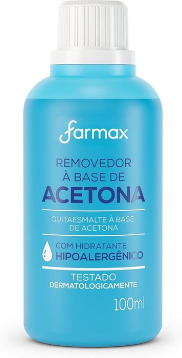 removedor de esmalte farmax 100ml base de acetona
