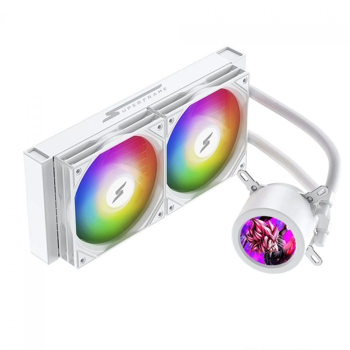 Water Cooler SuperFrame ISENGARD MAGIC, 240mm, Bomba Infinit, Display LCD Customizável, ARGB, Intel-AMD, Black, SF-W240-MB