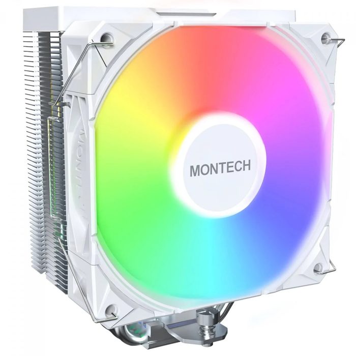 cooler processador montech nx400 argb white 120mm