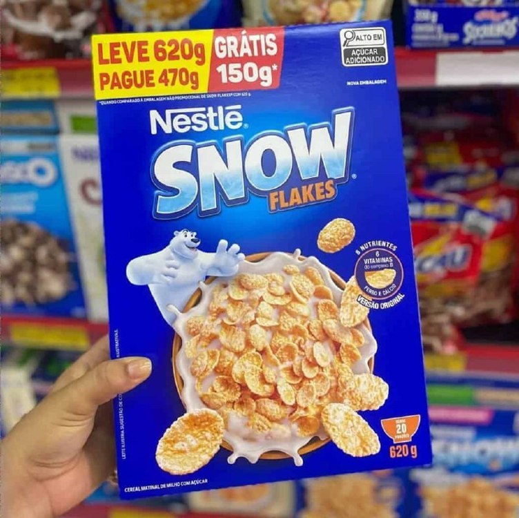 cereal matinal snow flakes cereal matinal tradicional 620g embalagem econômica