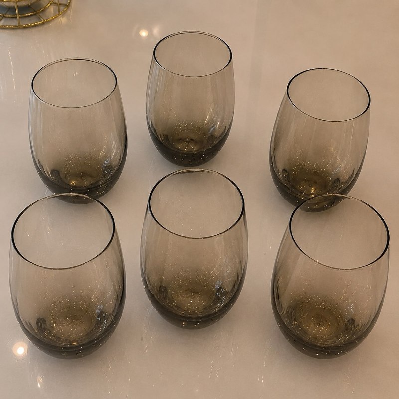 copos nadir figueiredo long drink aruba 475ml 6 peças cinza fumê