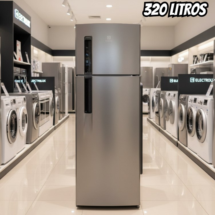 geladeira electrolux frost free 320l duplex inox look tf38s