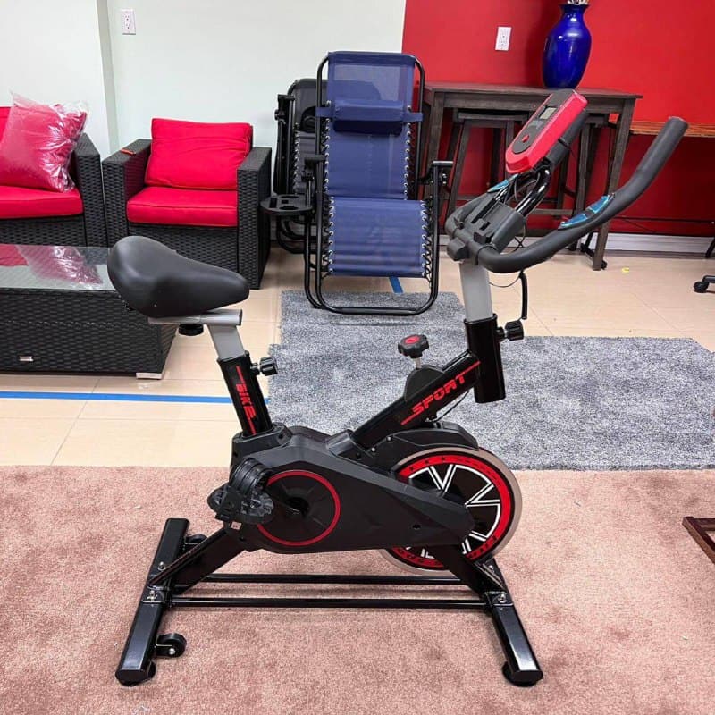 bicicleta ergométrica meta parts spinning x11 preto/vermelho