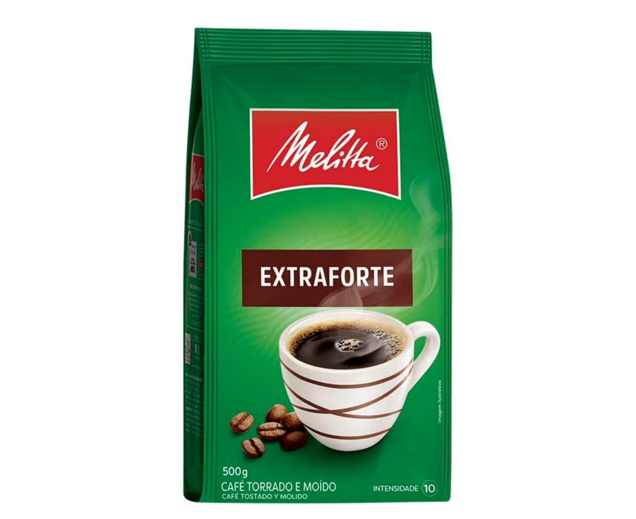 alimentos melitta café extraforte pouch 500g