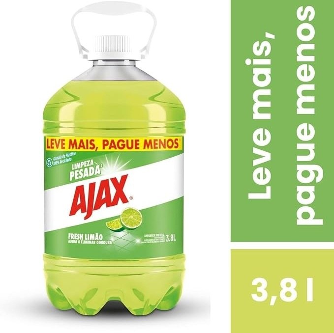 limpeza ajax fresh lemon 3,8l