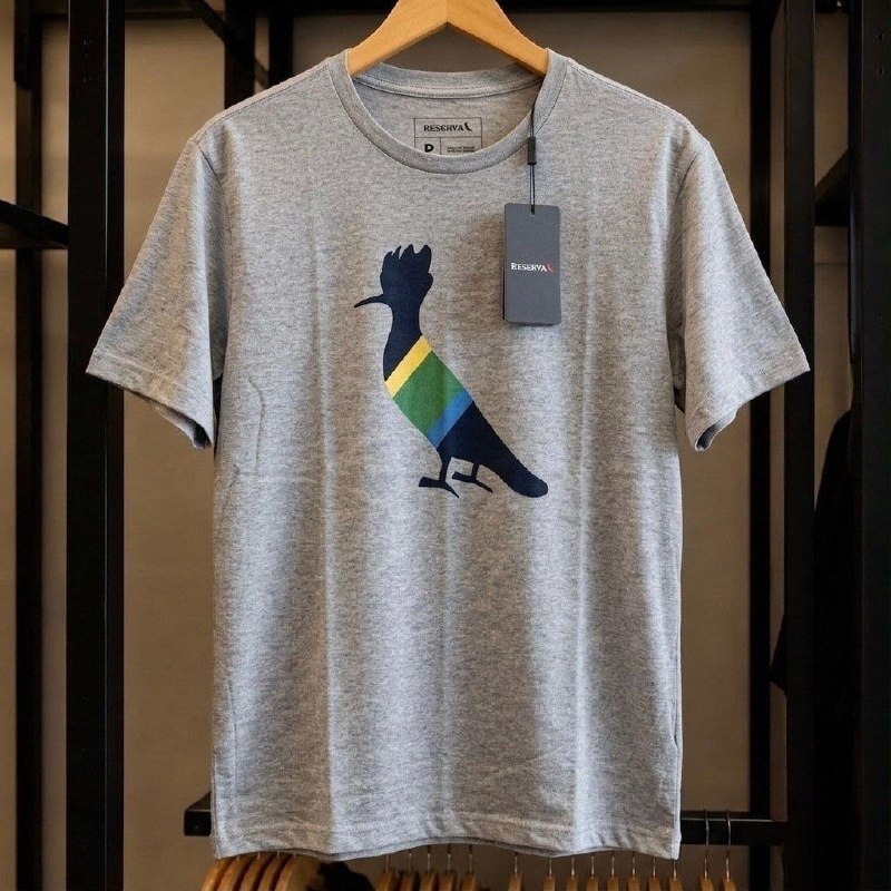 roupas reserva camiseta algodão pica-pau patriota