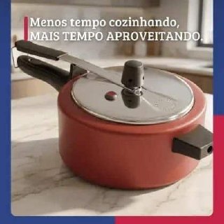 eletrodomésticos panela de pressao antiaderente 3l cereja