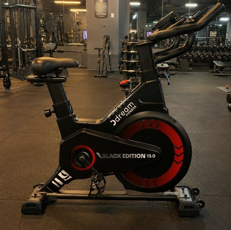 bicicleta ergométrica dream fitness bicicleta spinning ergométrica black edition 13.0