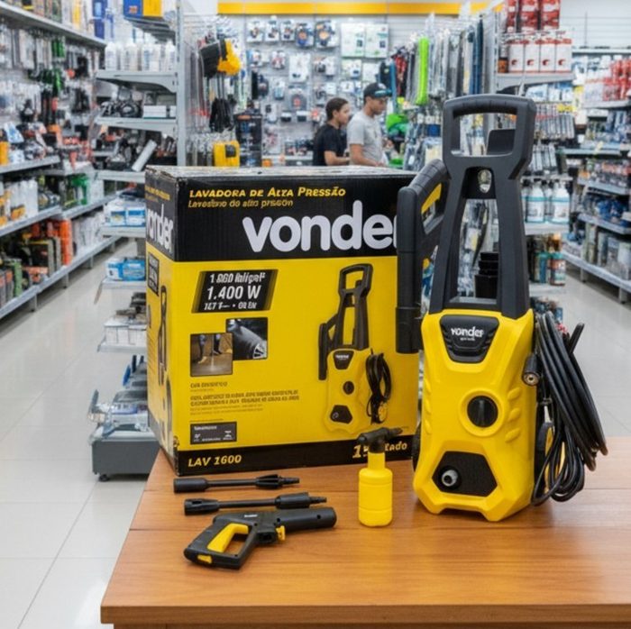 Lavadora De Alta Pressão Vonder 1400w Lav 1600 Amarelo 127 V