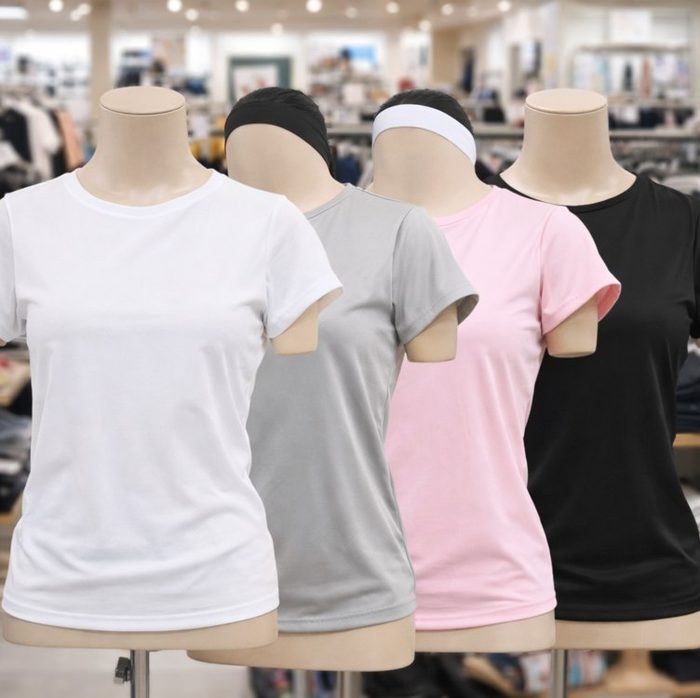 Kit 4 Blusas Feminina Fitness Dry Fit Camiseta Academia Moda