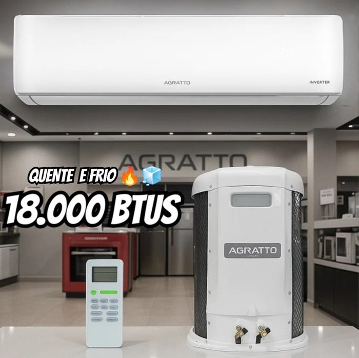 Ar Condicionado Agratto 18000 BTUs Inverter Split Quente/Frio