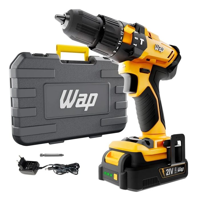 Parafusadeira e Furadeira de Impacto 3/8" WAP K21 ID02 2000 mAh