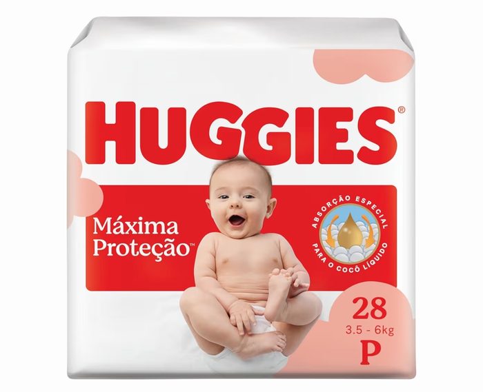 fraldas huggies supreme care p 28