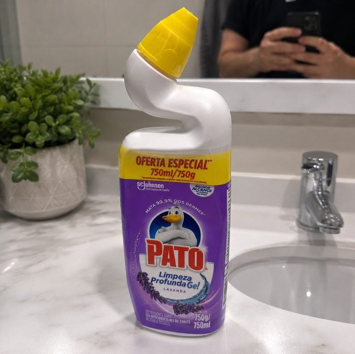 Pato Limpador Sanitário Gel Desinfetante, Lavanda, Limpeza Profunda, 750ml