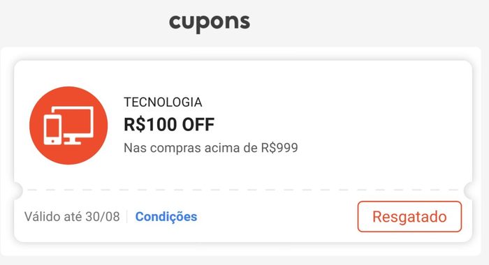 Novos Cupons Shopee