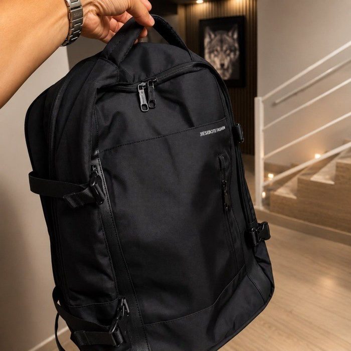 Mochila masculina, impermeável, reforçada, com capacidade ampliada de 30-42L