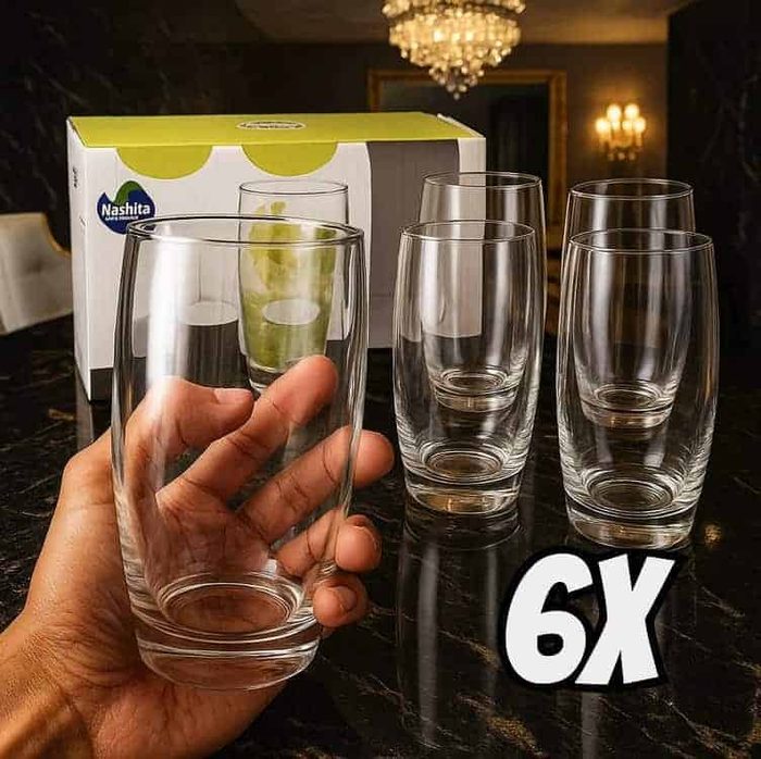 Jogo de Copos de Vidro 300ml 6 Peças Nadir - Oca Long Drink