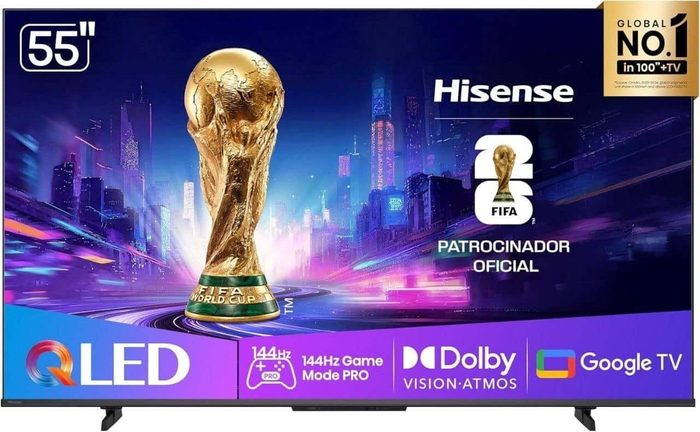 Hisense Smart TV UHD 4K HI-QLED 55" Polegadas 55Q7QG