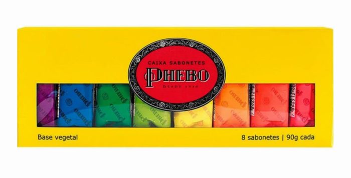Kit Sabonete, PHEBO, Amarelo, 720g