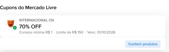 Clique em “Mostrar mais” para visualizar os produtos participantes