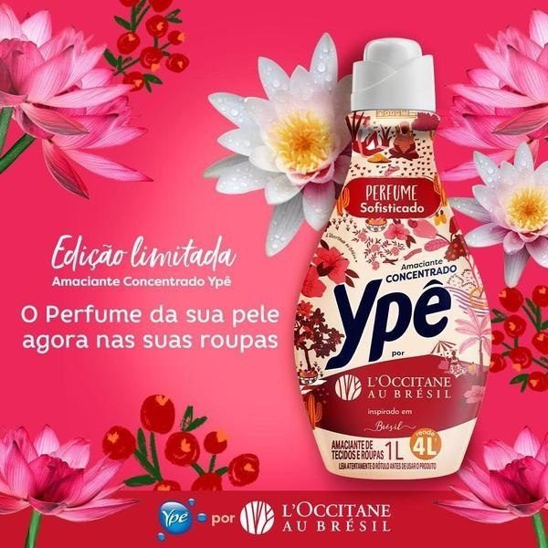 3 Unid. Amaciante Concentrado Ypê LOccitane au Brésil 1 Litro