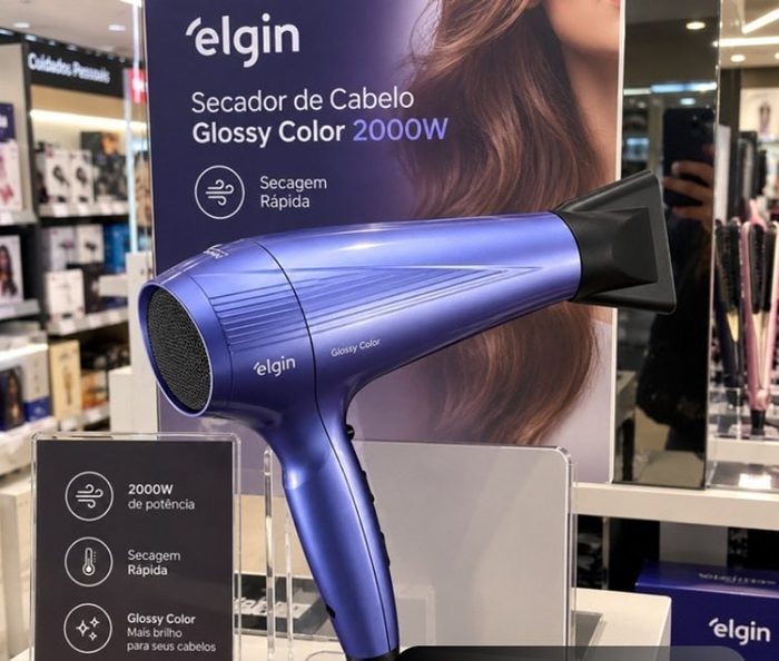 secador de cabelo elgin glossy color 2000w