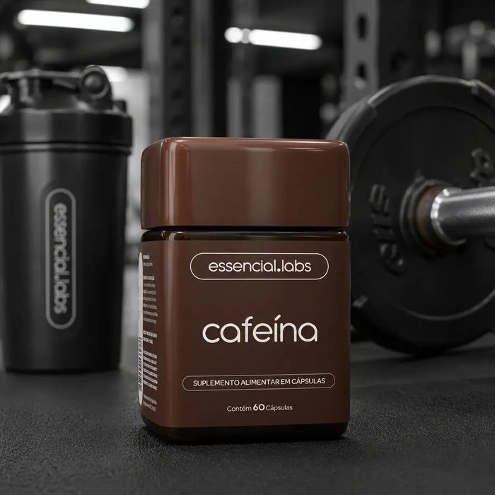 suplemento cafeína 100% pura 200mg 60 cápsulas softgel