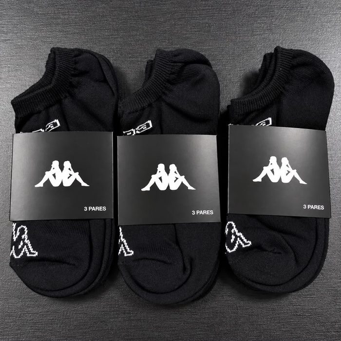 meias kappa sapatilha soquete invisivel 9 pares