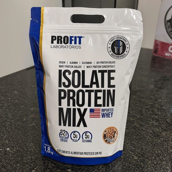suplemento profit laboratories isolate protein mix 1.8kg cookies and cream