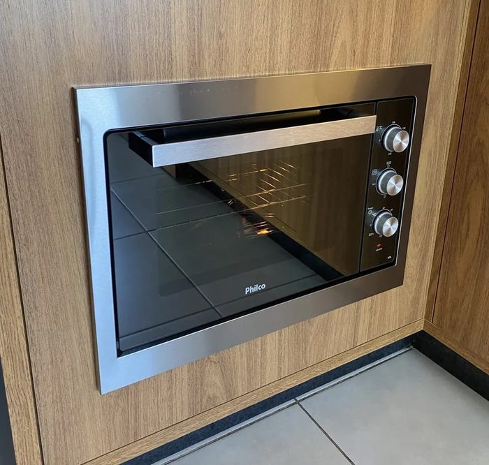 forno elétrico philco pfe47e embutir aço escovado