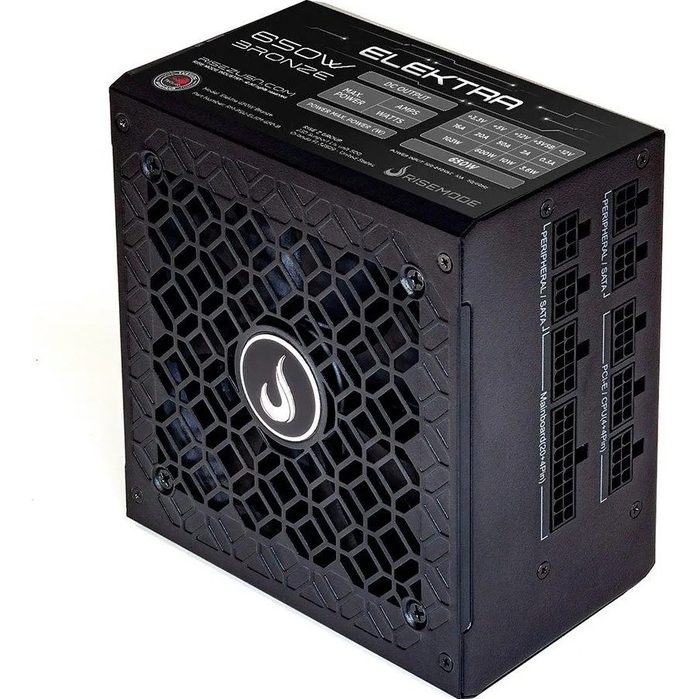 fonte rise mode elektra 650w bronze full modular pfc