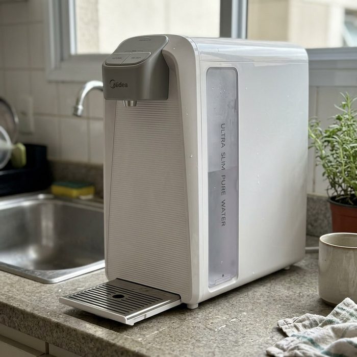 purificador de água midea slimpure branco