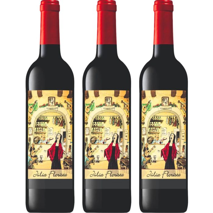 Kit 3x Vinho Português Tinto Julia Florista 750ml