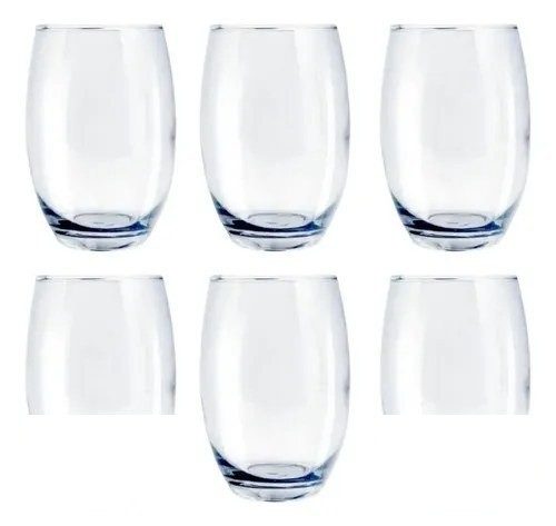 Conjunto de 6 Copos Vidro 450ml Califórnia Praticasa Transparente