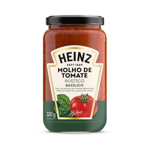 Heinz Molho de Tomate Rústico Basílico em vidro, 320G