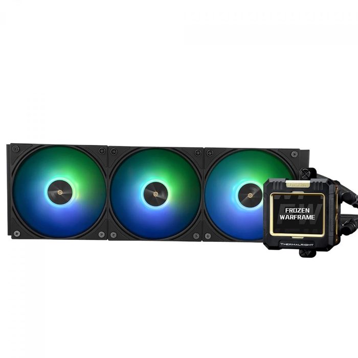 Water Cooler Thermalright Frozen Warframe 360 Black, 360mm, ARGB, Display LCD, Intel/AMD, Preto