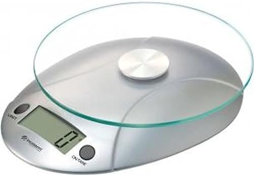 Incoterm - Balança de Cozinha Digital 3 kg com Função Tara e Plataforma Compacta em Aço Inox