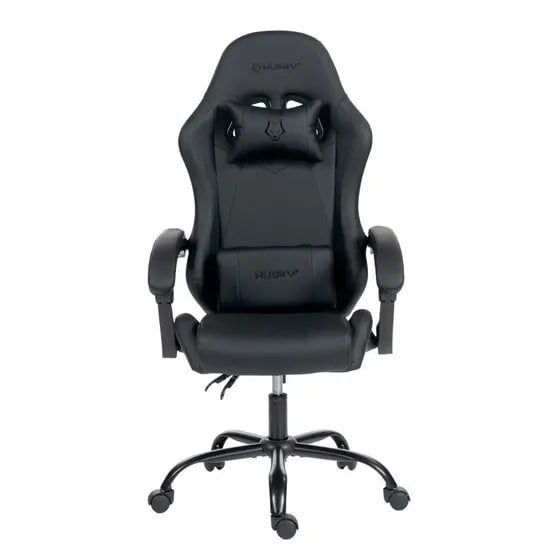 Cadeira Gamer Husky Storm 100, Até 120kg, Almofadas, Reclinável 135º, PU, Preta - HCG100PT