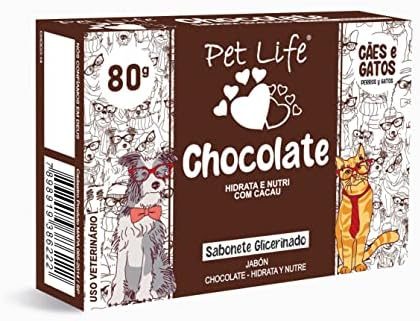 Sabonete Chocolate Pet Life Cães e Gatos 80 g