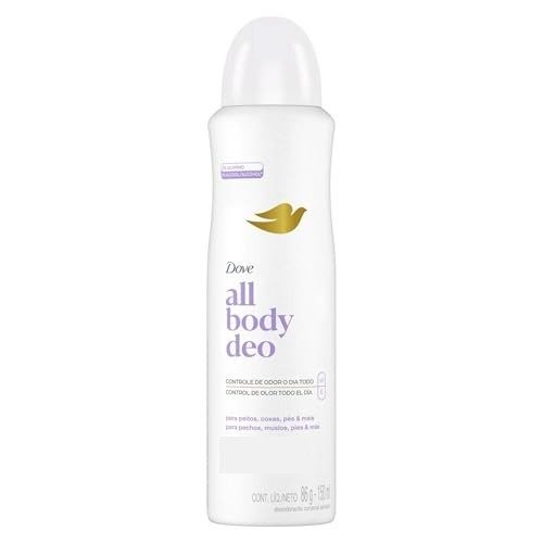 Dove All Body, Desodorante Corporal Aerossol, Para o Corpo Todo, Lavanda e Camomila 150ml